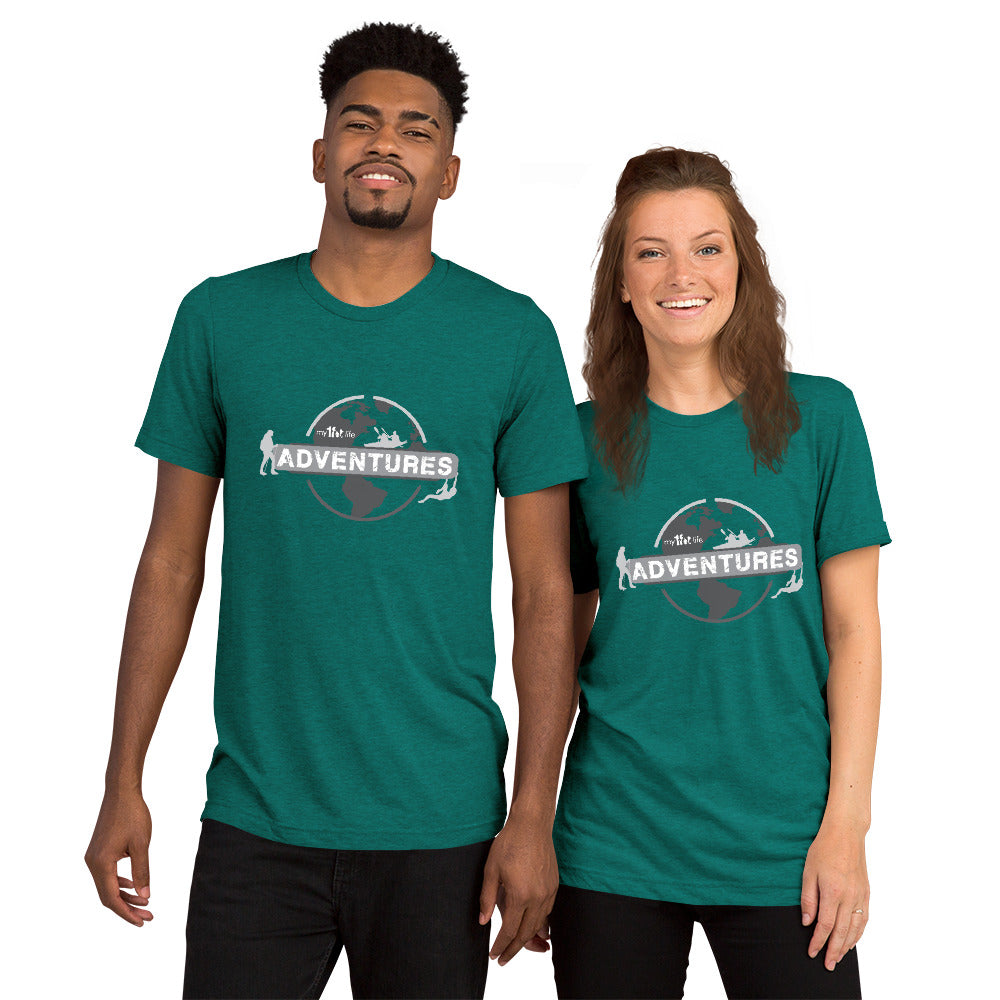 My1FitLife Adventures Globe - Short sleeve t-shirt