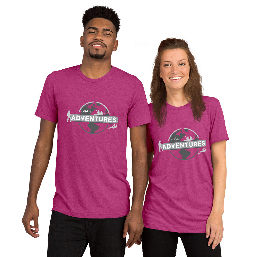My1FitLife Adventures Globe - Short sleeve t-shirt
