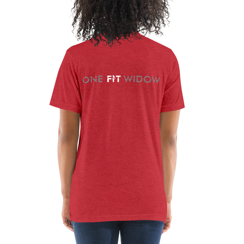 I AM ONEFITWIDOW! Short sleeve t-shirt