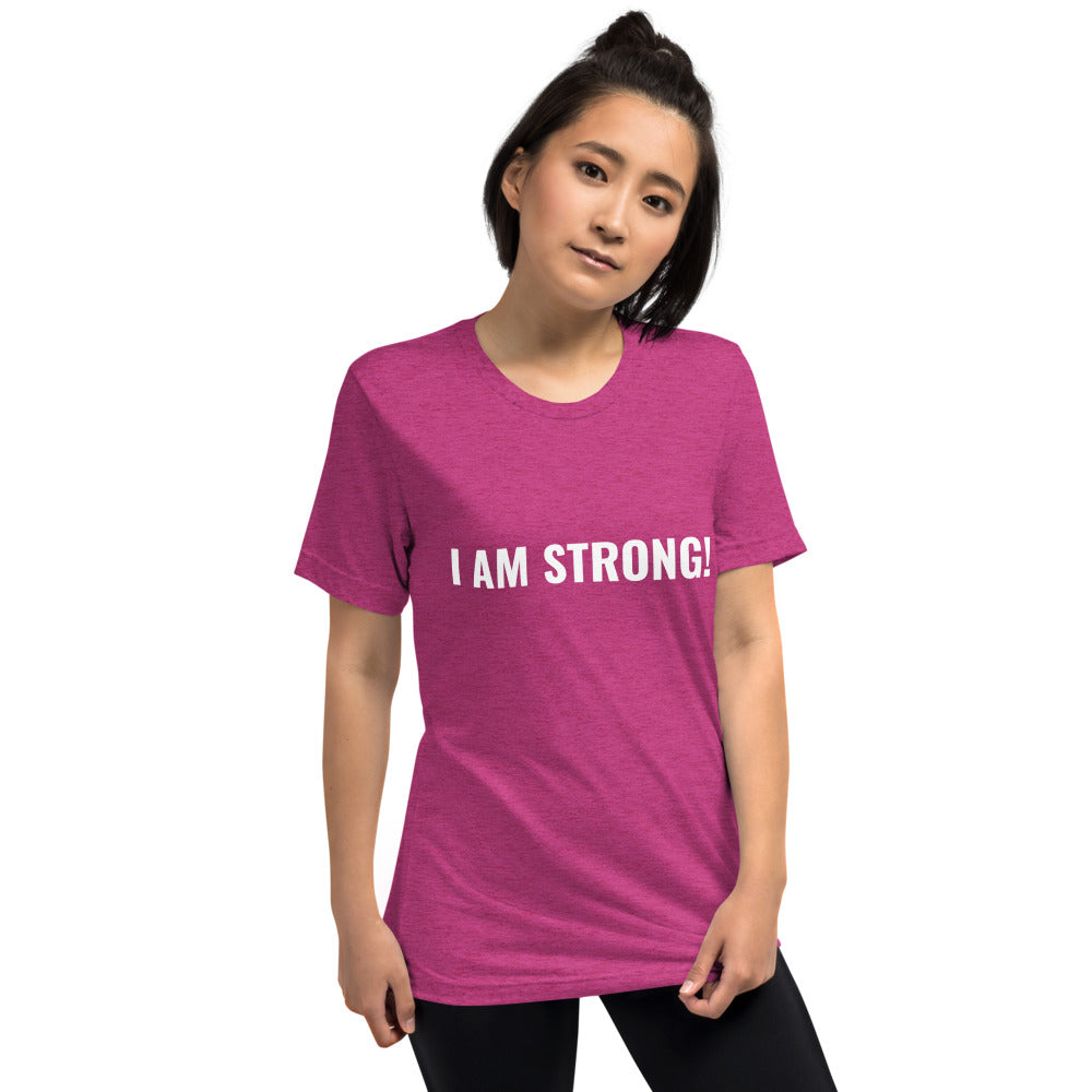 I AM STRONG! Short sleeve t-shirt