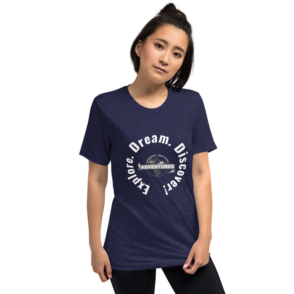 Explore. Dream. Discover! Short sleeve t-shirt