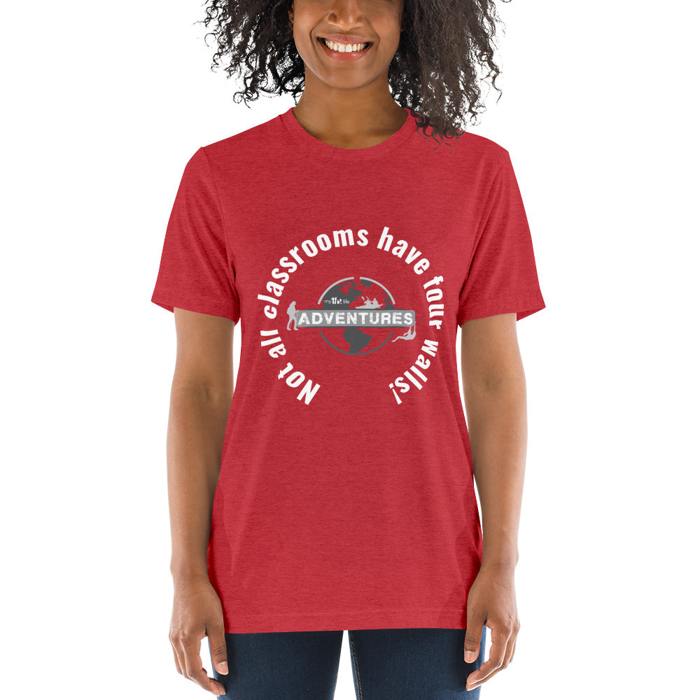 Not all classrooms have four walls! sleeve t-shirt