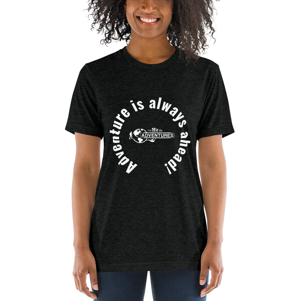 Adventure is always ahead! Short sleeve t-shirt