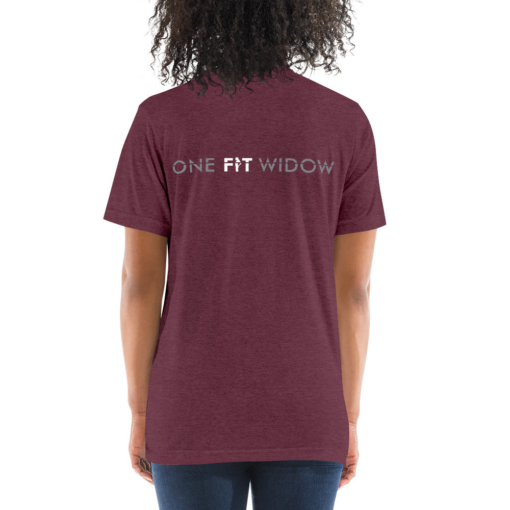 I AM ONEFITWIDOW! Short sleeve t-shirt