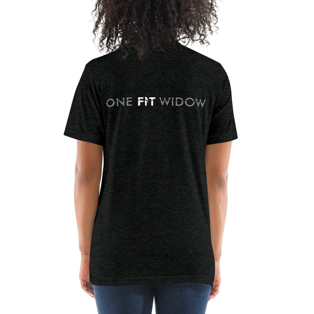 I AM ONEFITWIDOW! Short sleeve t-shirt