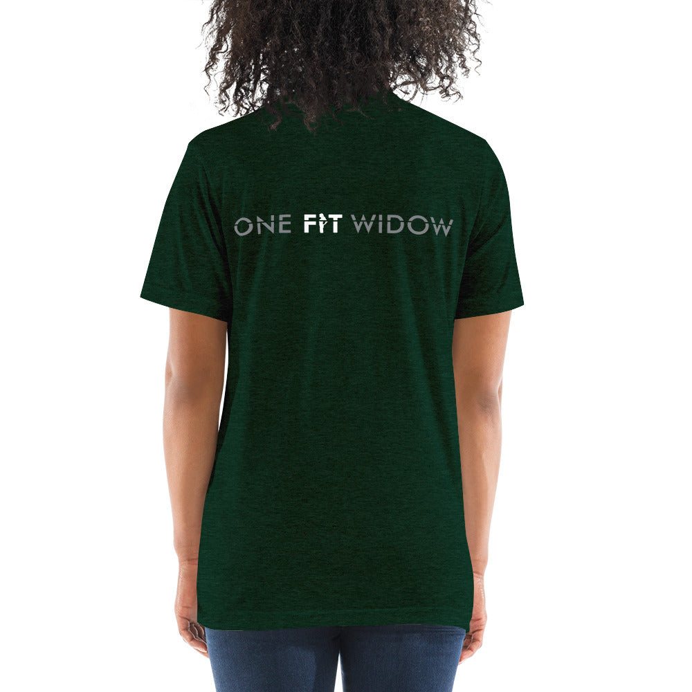 I AM ONEFITWIDOW! Short sleeve t-shirt