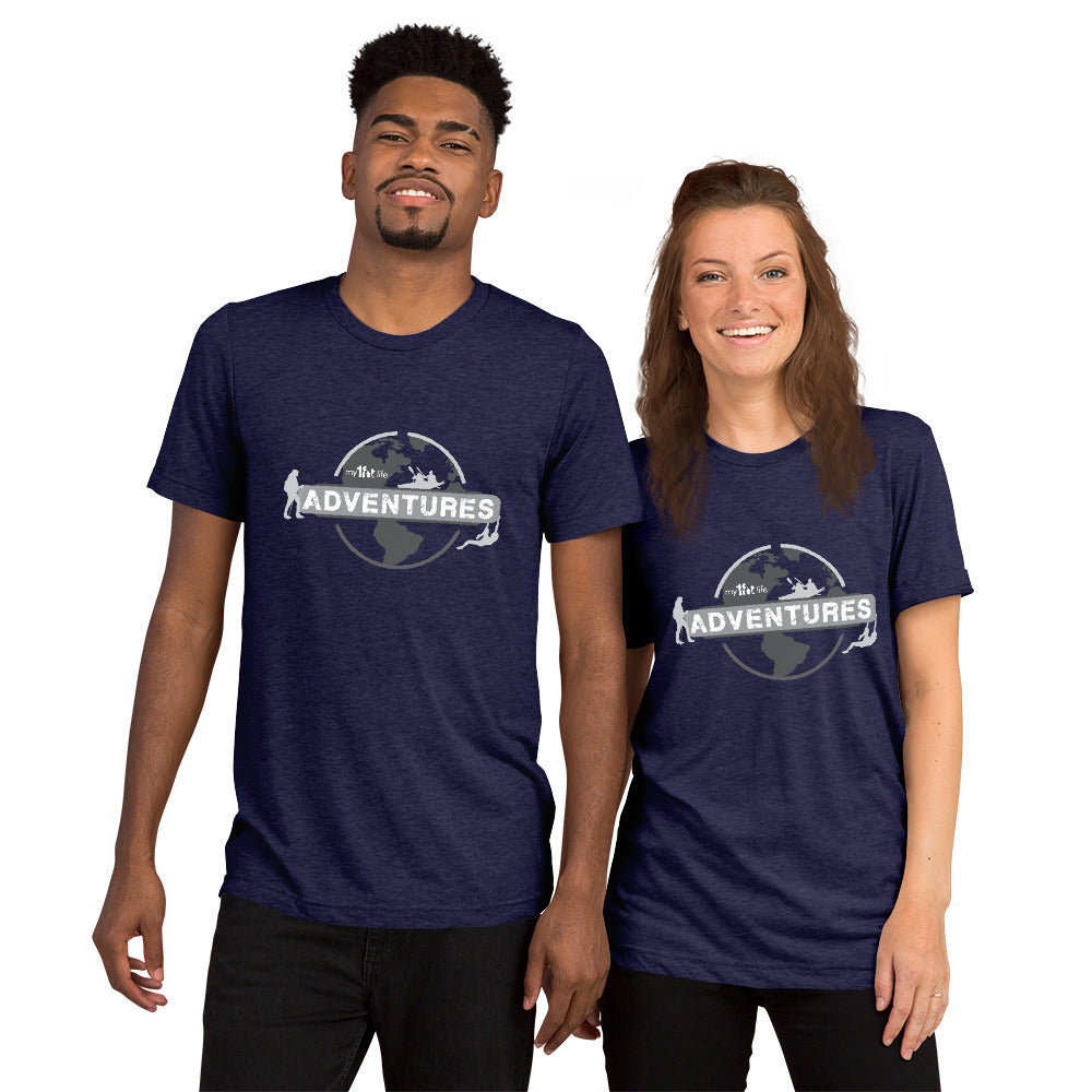 My1FitLife Adventures Globe - Short sleeve t-shirt