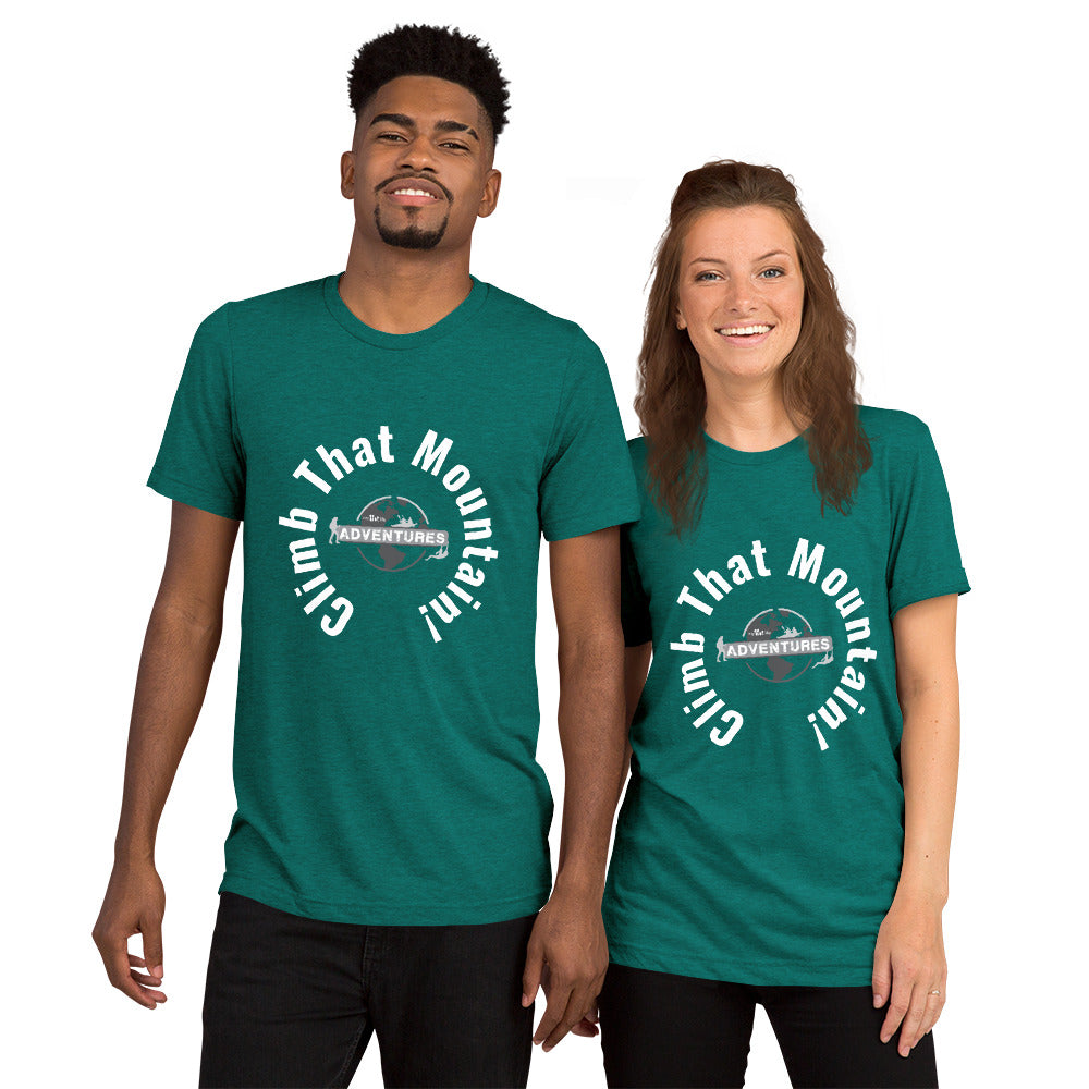 Climb that mountain! sleeve t-shirt