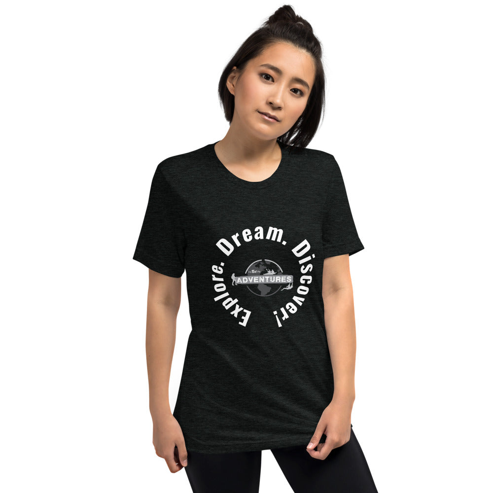 Explore. Dream. Discover! Short sleeve t-shirt