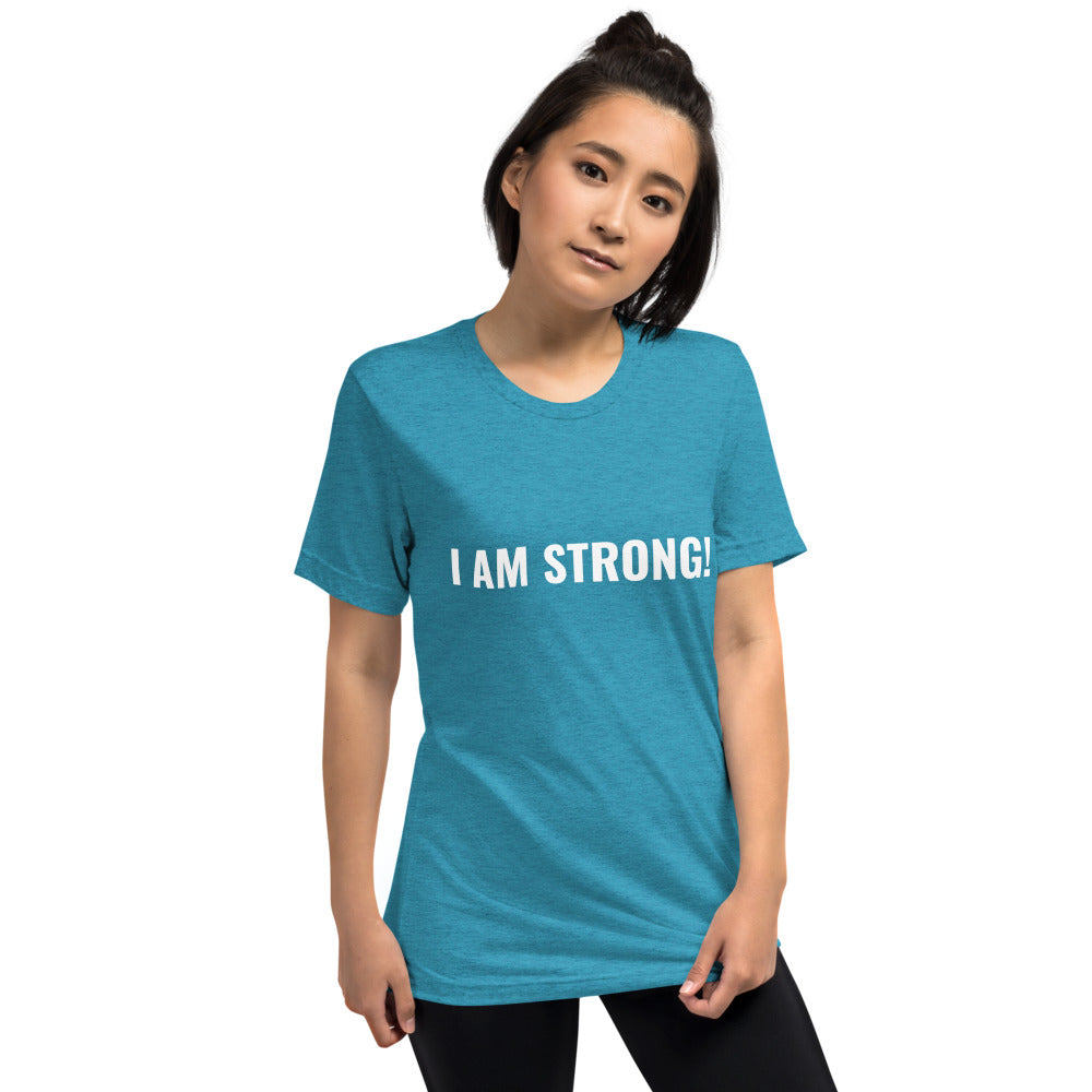I AM STRONG! Short sleeve t-shirt
