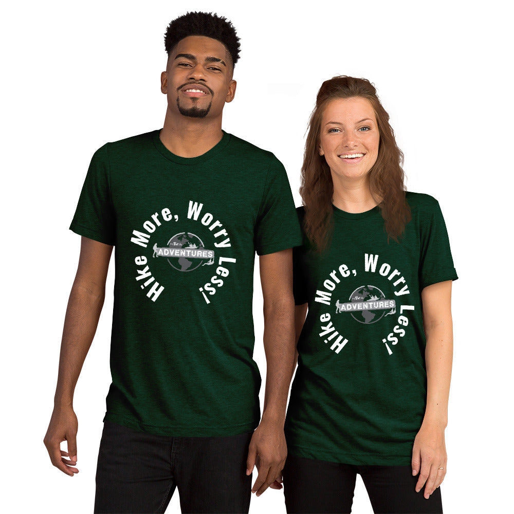 Hike More, Worry Less! sleeve t-shirt