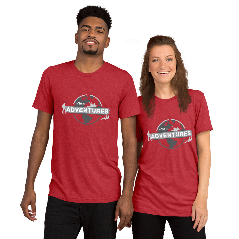 My1FitLife Adventures Globe - Short sleeve t-shirt