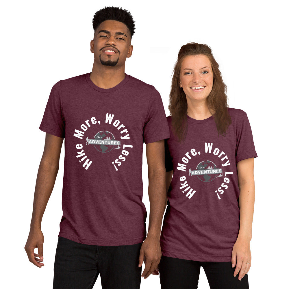 Hike More, Worry Less! sleeve t-shirt