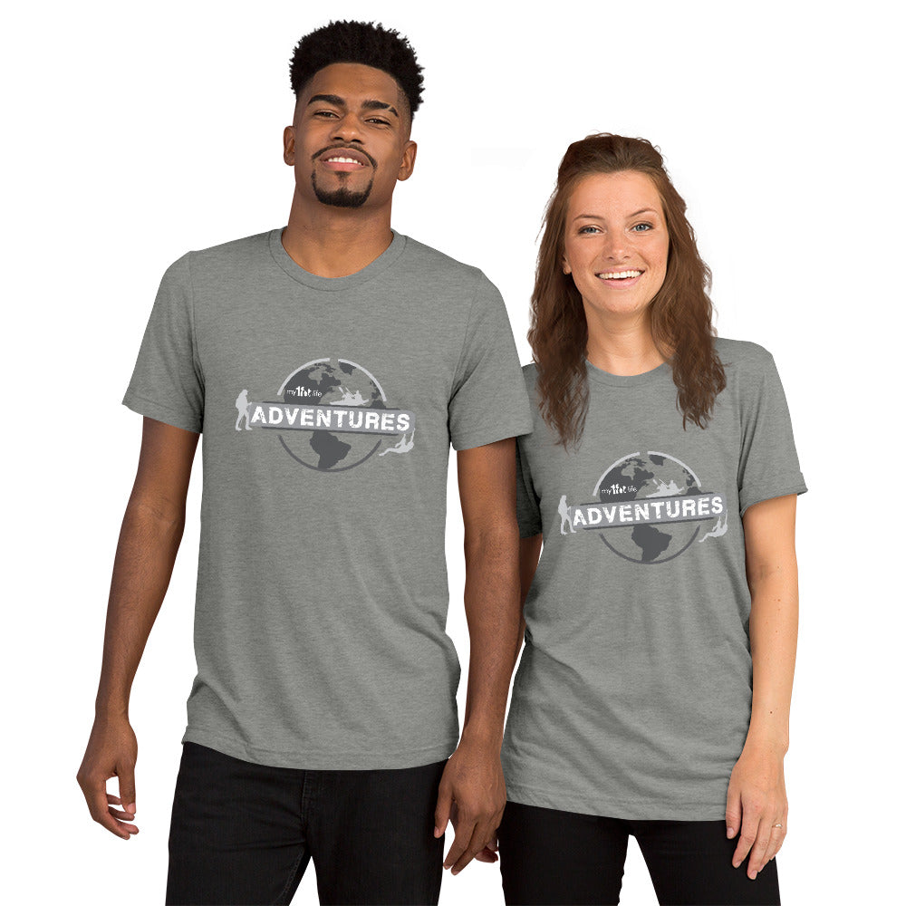 My1FitLife Adventures Globe - Short sleeve t-shirt