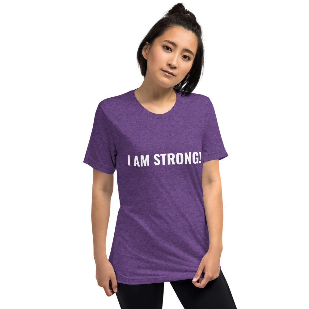 I AM STRONG! Short sleeve t-shirt
