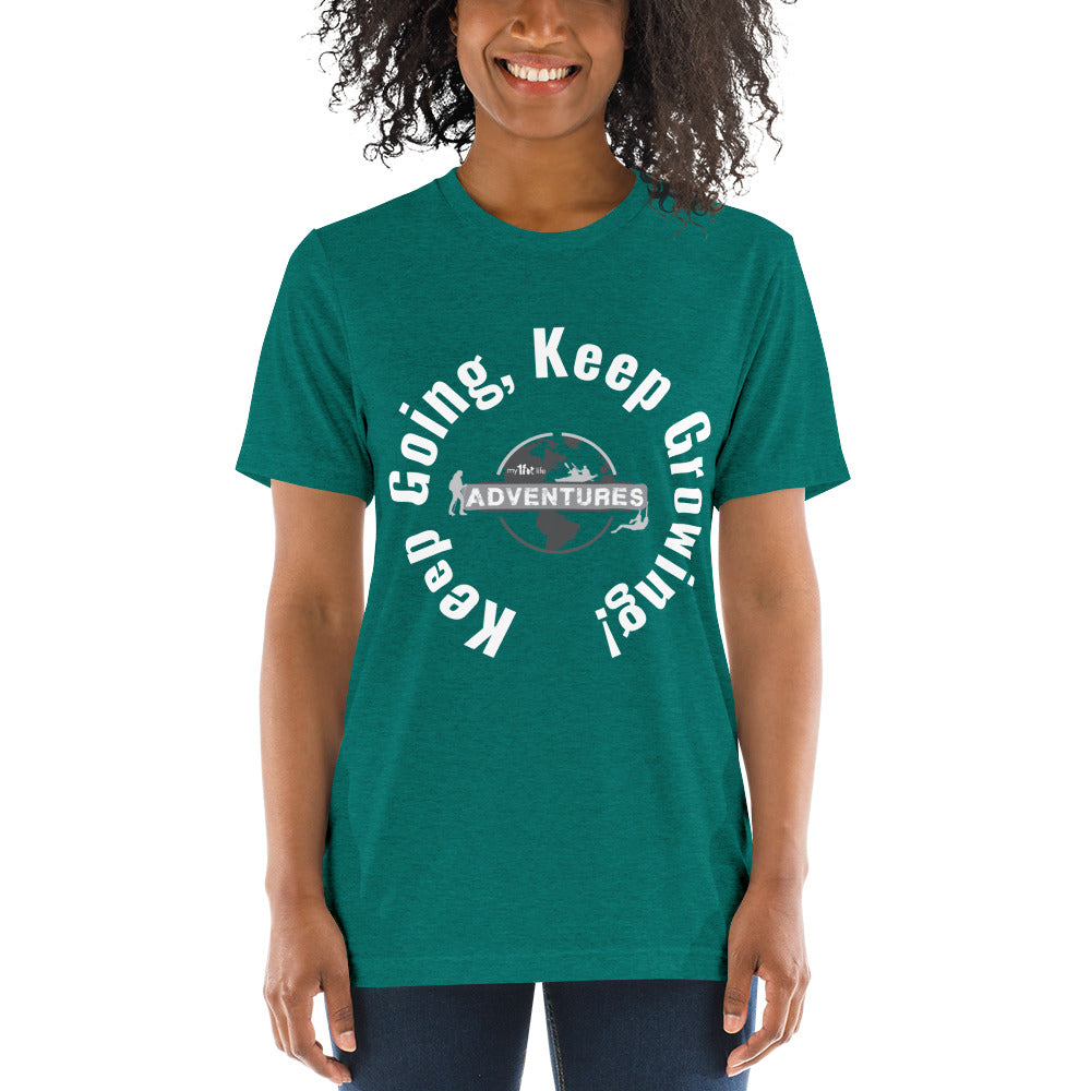 Keep Going, Keep Growing! Short sleeve t-shirt