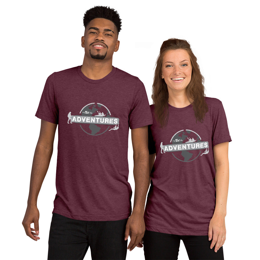 My1FitLife Adventures Globe - Short sleeve t-shirt