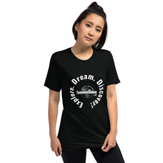 Explore. Dream. Discover! Short sleeve t-shirt