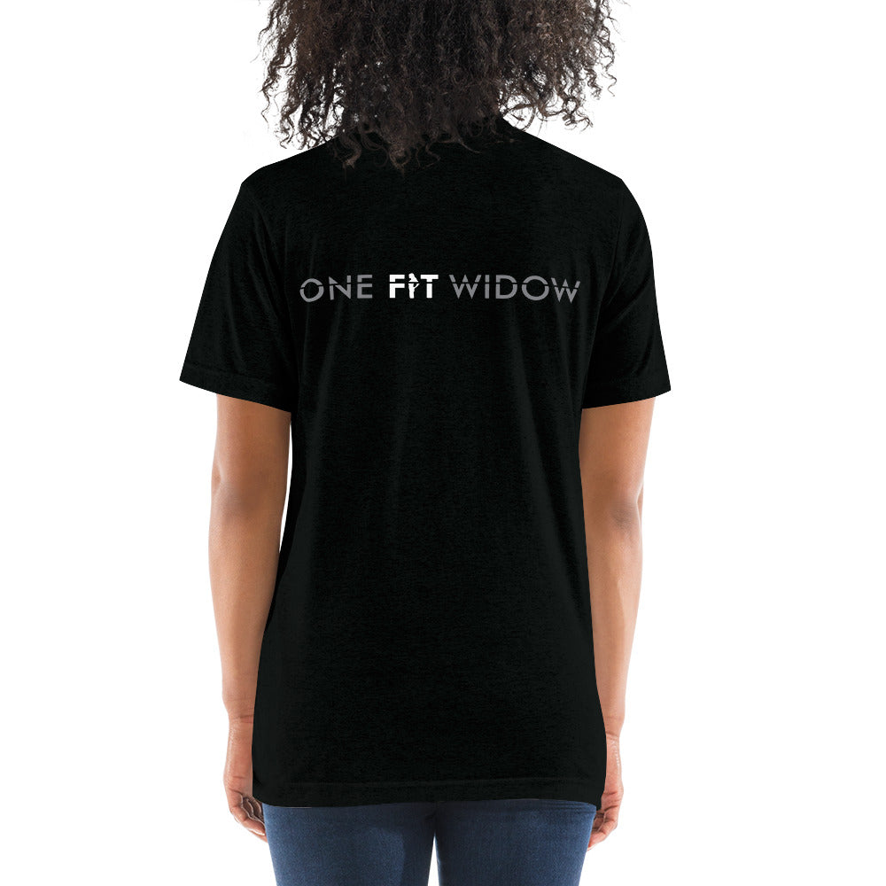 I AM ONEFITWIDOW! Short sleeve t-shirt